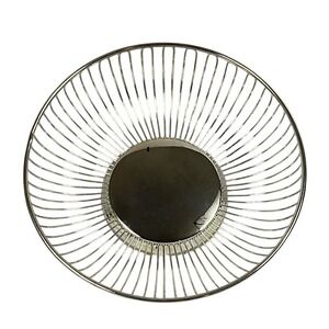 Silver Plated Round Wire Serving Fruit Basket 9.5" X 3" With Original Box